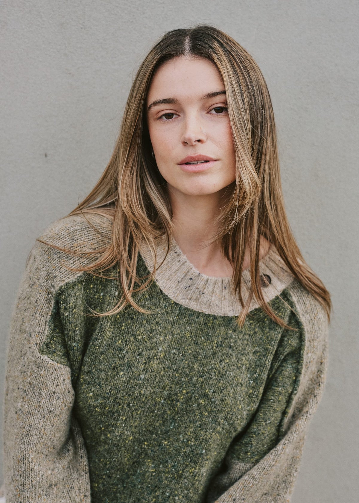 Ridge Sweater moss field / S/M Ridge Sweater