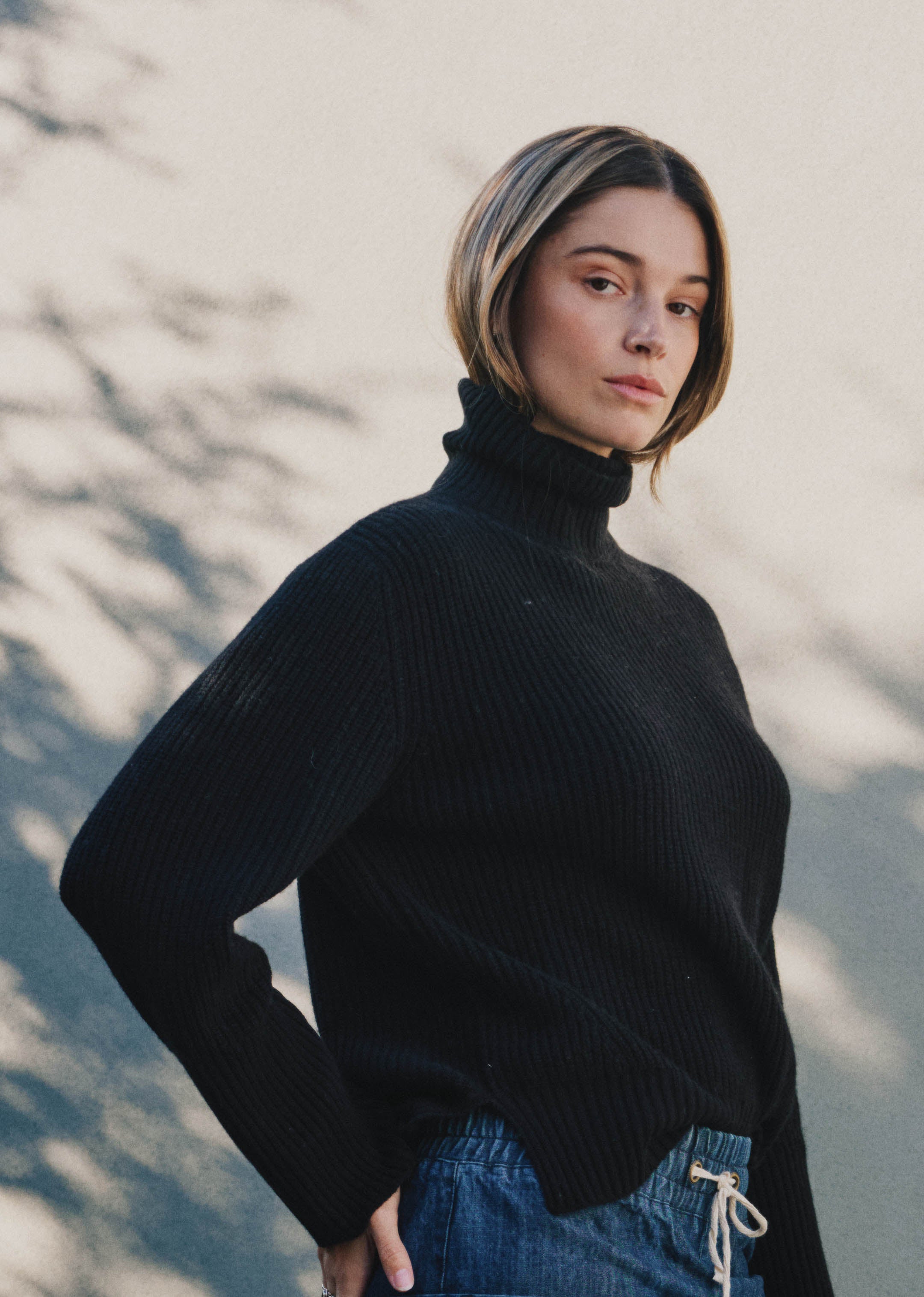 Piper Knit black / S WE-AR Alma Sweater | Sustainable Yoga & Off-Duty Wear