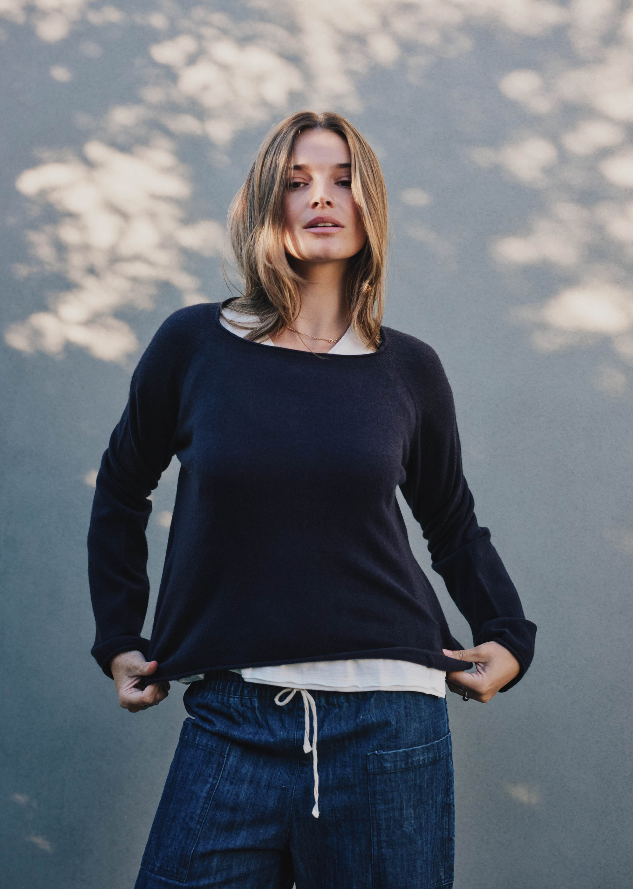 Del Mar Plain Blackend Blue / S Del Mar Plain | Sustainable Yoga & Off-Duty Wear