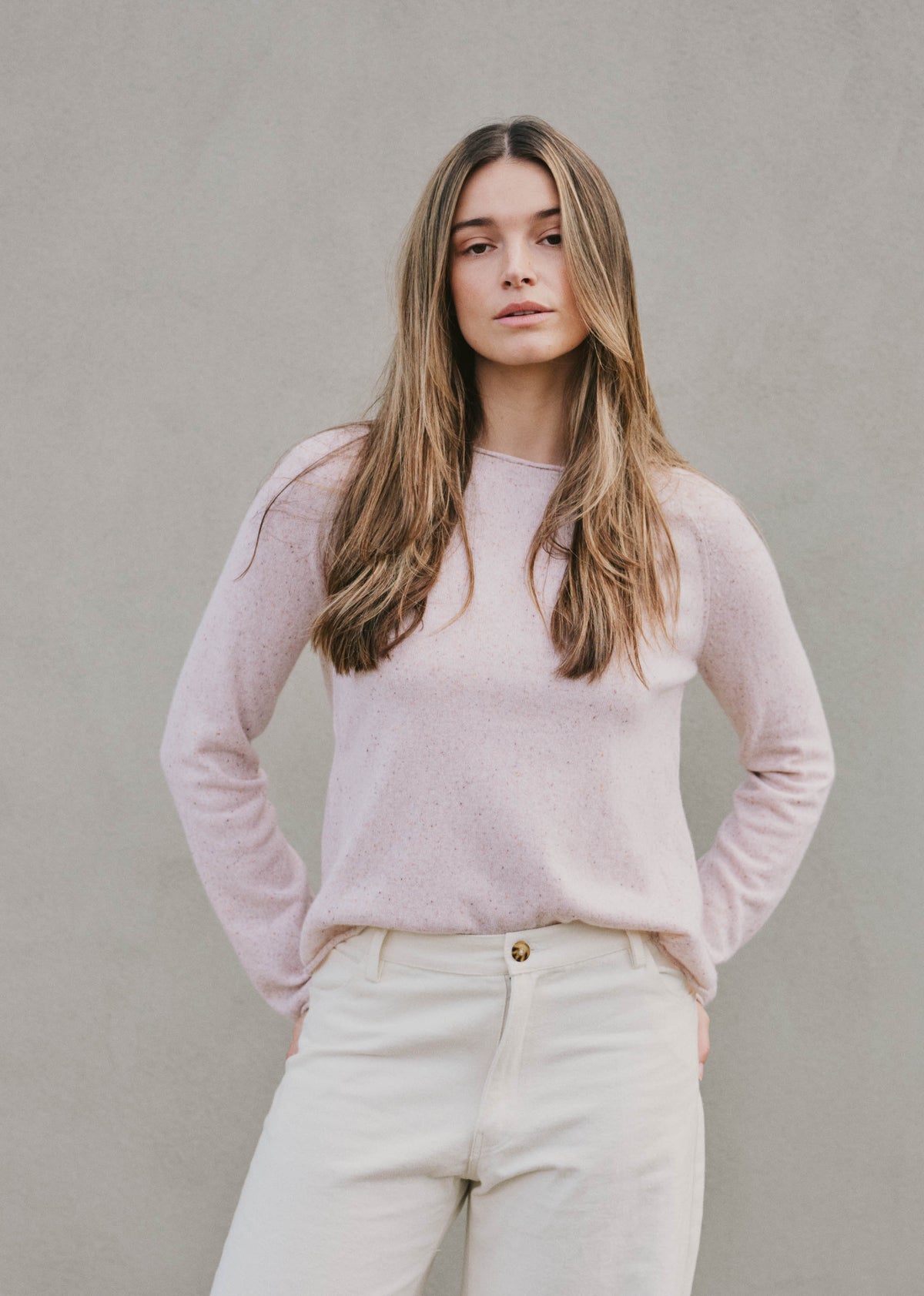 Del Mar Plain Peach Nougat / S Del Mar Plain | Sustainable Yoga & Off-Duty Wear