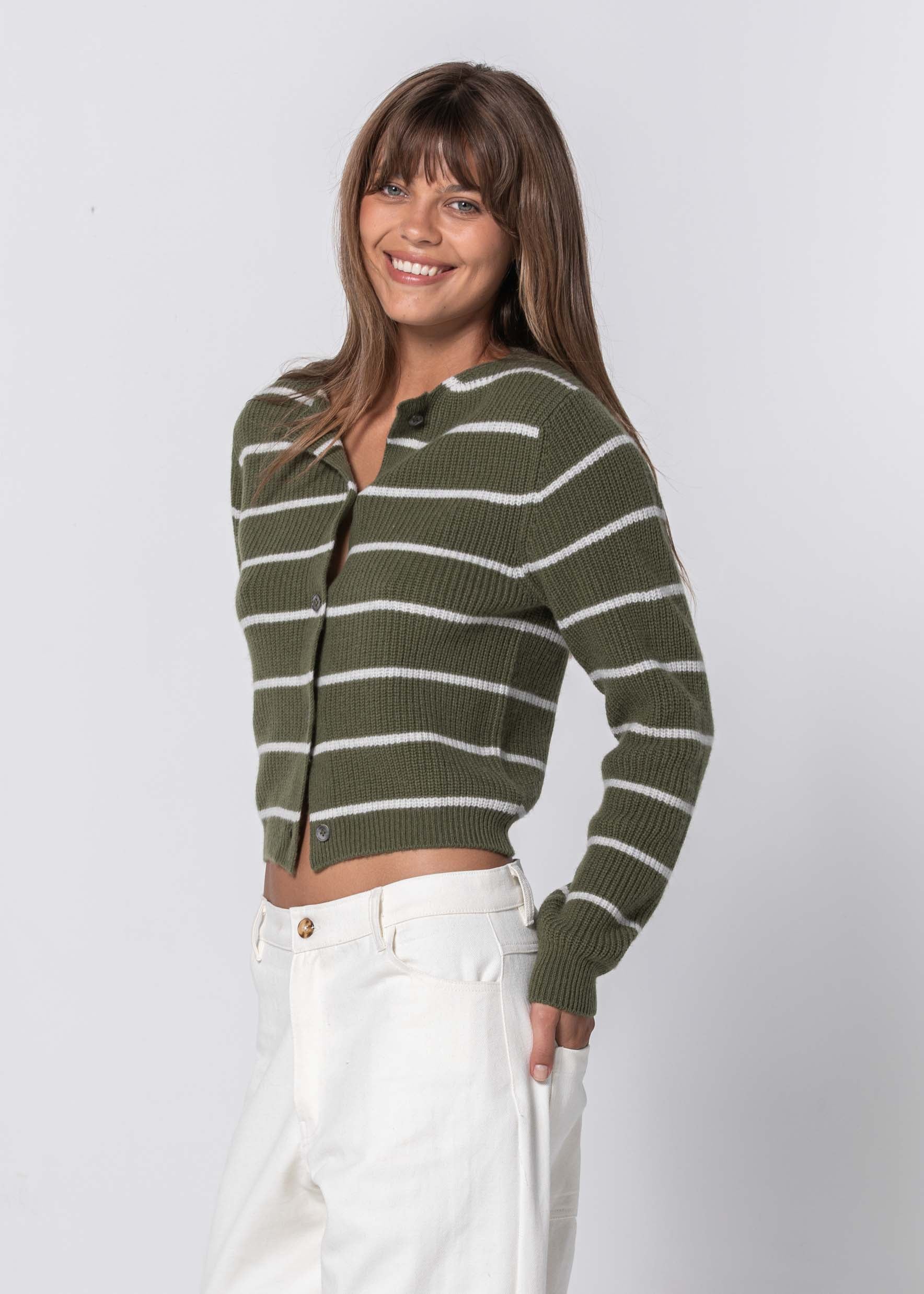 Simple Striped Cardigan Simple Striped Cardigan | Sustainable Yoga & Off-Duty Wear